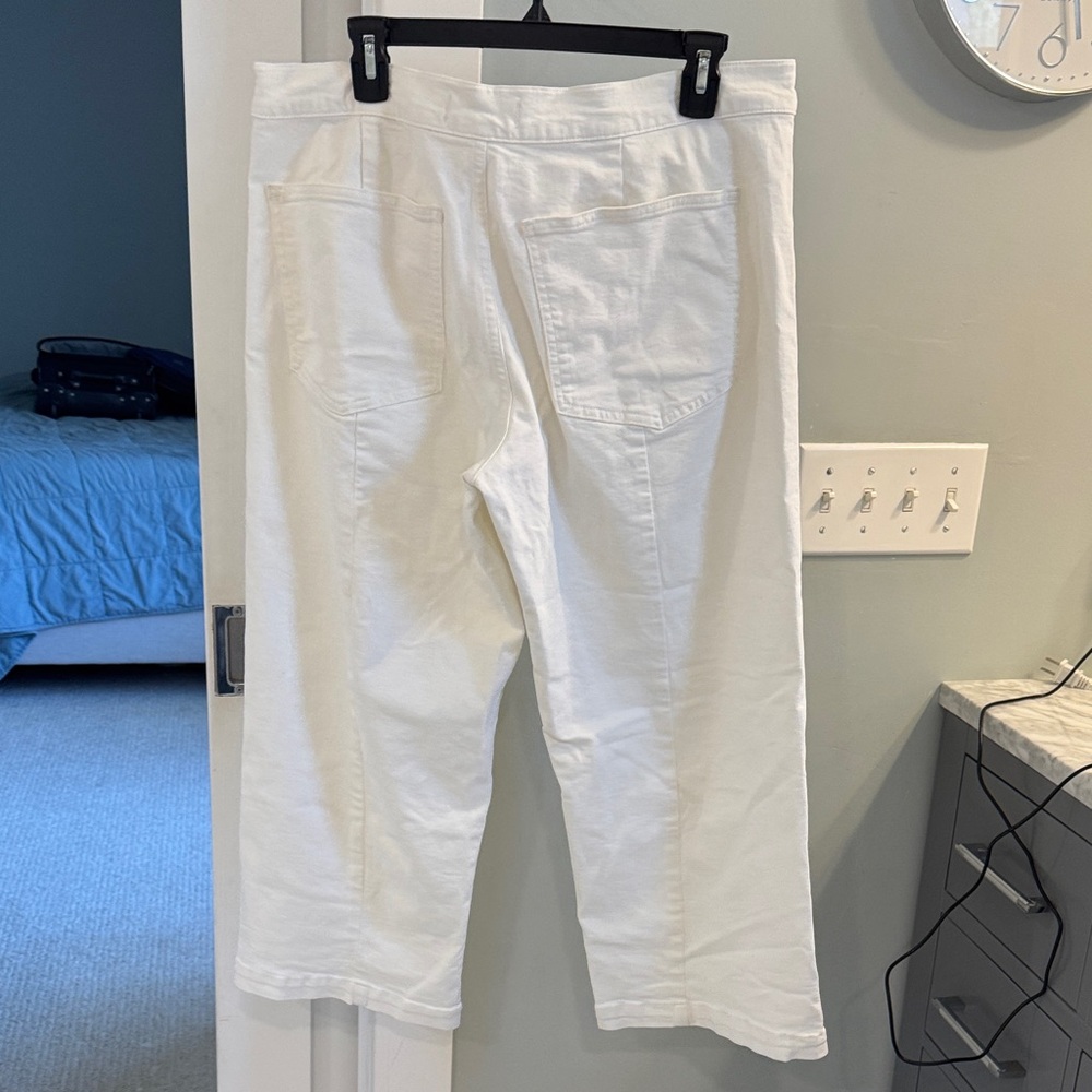Madewell Cream Wide-Leg Jeans - Picture 11 of 13